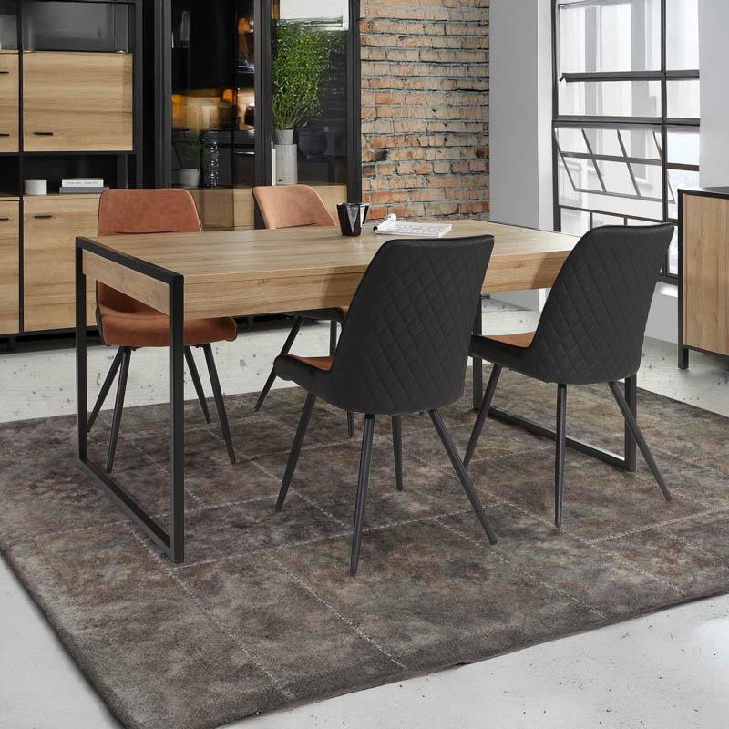ΤΡΑΠΕΖΙ ΤΡΑΠΕΖΑΡΙΑΣ TERRANO RIVIERA OAK ΧΡΩΜΑ 166x90x77εκ