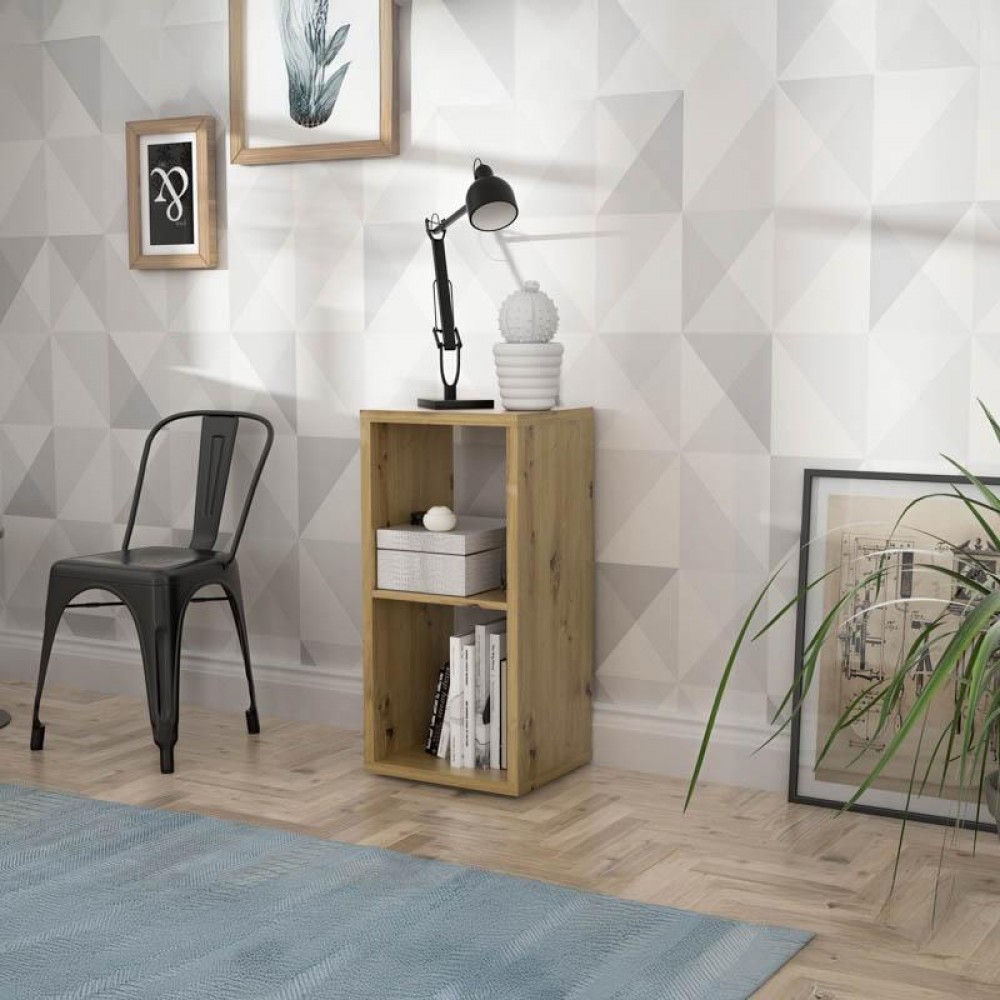 ΒΙΒΛΙΟΘΗΚΗ MONTARO ARTISAN OAK ΧΡΩΜΑ 38x33x73εκ