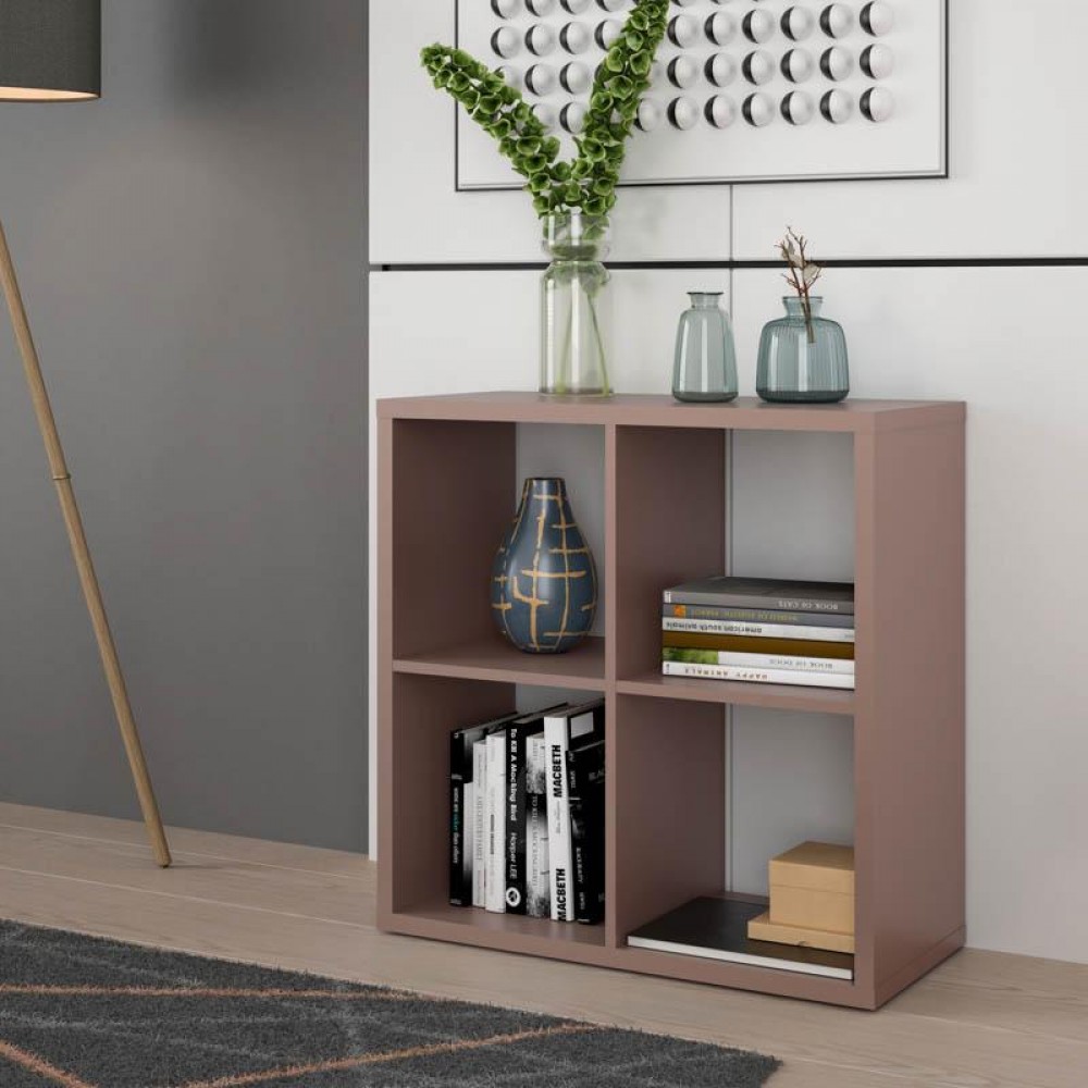 ΒΙΒΛΙΟΘΗΚΗ MONTARO TERRACOTTA ΧΡΩΜΑ 73x33x73εκ
