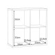 ΒΙΒΛΙΟΘΗΚΗ MONTARO SAGE ΧΡΩΜΑ 73x33x73εκ