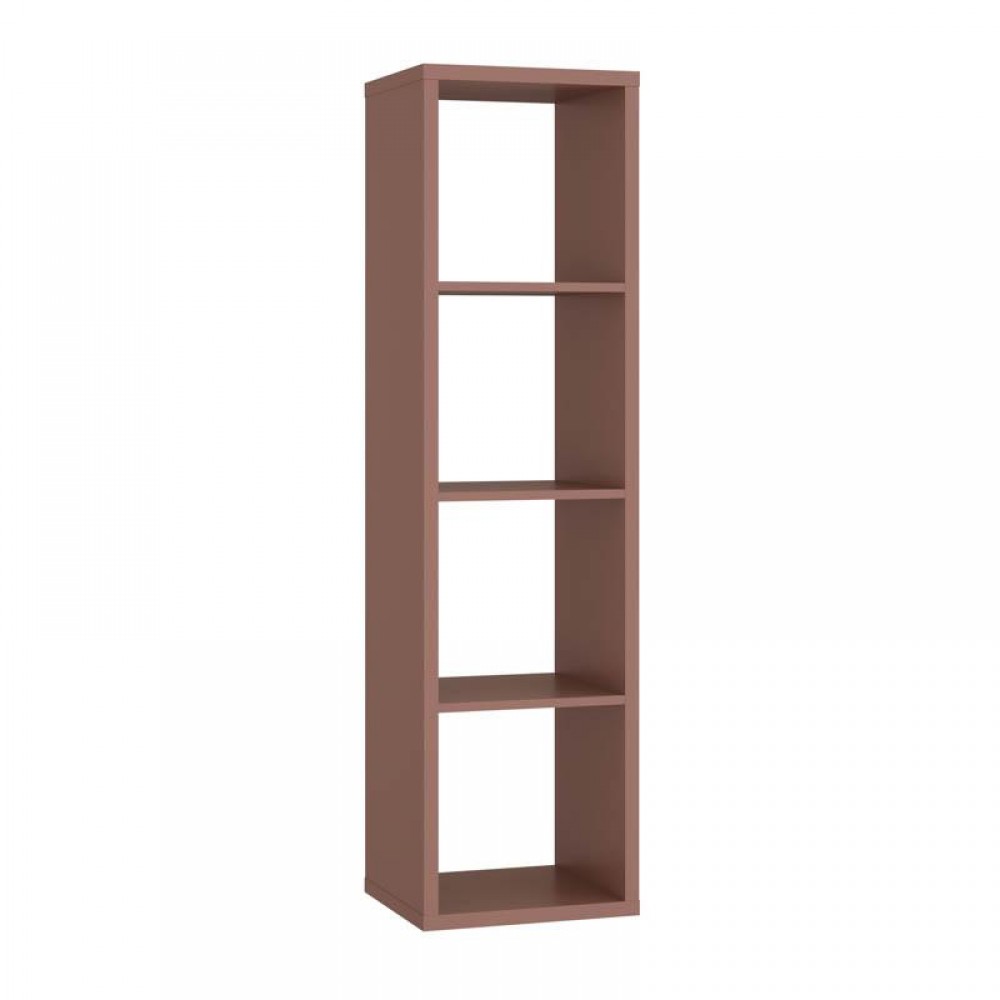 ΒΙΒΛΙΟΘΗΚΗ MONTARO TERRACOTTA ΧΡΩΜΑ 39x33x142εκ