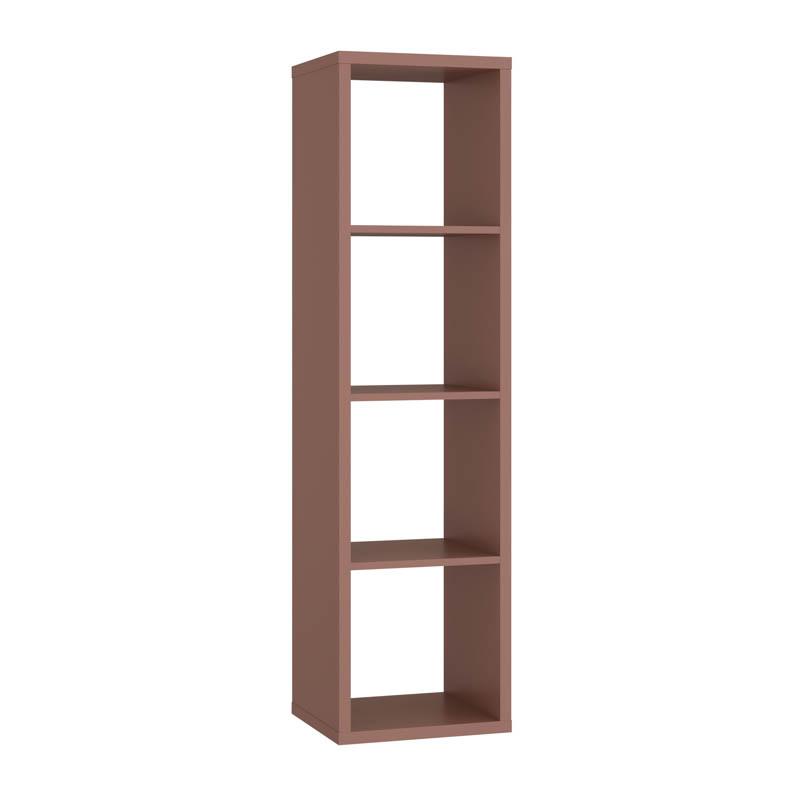 ΒΙΒΛΙΟΘΗΚΗ MONTARO TERRACOTTA ΧΡΩΜΑ 39x33x142εκ