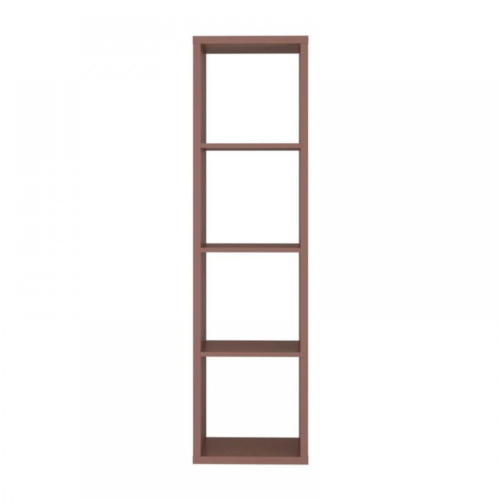 ΒΙΒΛΙΟΘΗΚΗ MONTARO TERRACOTTA ΧΡΩΜΑ 39x33x142εκ
