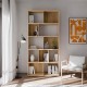 ΒΙΒΛΙΟΘΗΚΗ-ΡΑΦΙΕΡΑ ARIA MAUVELLA OAK ΧΡΩΜΑ 94x35x197εκ