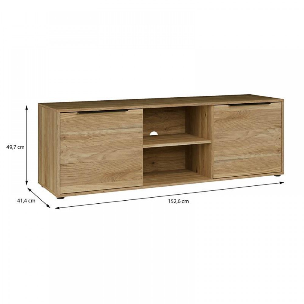 ΕΠΙΠΛΟ ΤΗΛΕΟΡΑΣΗΣ ARIA MAUVELLA OAK ΧΡΩΜΑ 153x42x50εκ