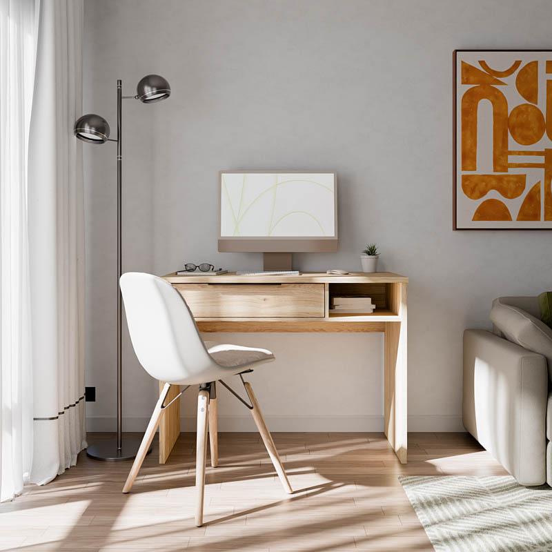 ΓΡΑΦΕΙΟ ARIA MAUVELLA OAK ΧΡΩΜΑ 101x50x77εκ