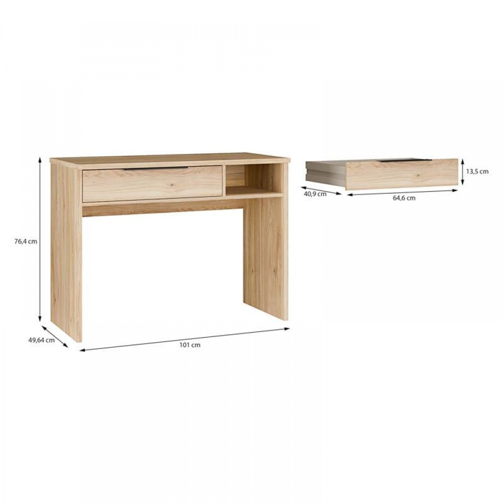 ΓΡΑΦΕΙΟ ARIA MAUVELLA OAK ΧΡΩΜΑ 101x50x77εκ