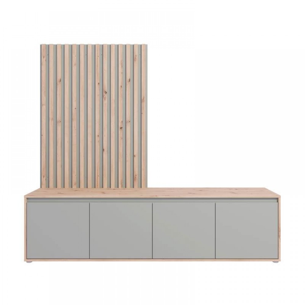 ΕΠΙΠΛΟ ΤΗΛΕΟΡΑΣΗΣ STONEX ARTISAN OAK ΜΕ SAGE ΧΡΩΜΑ 189x42x170εκ