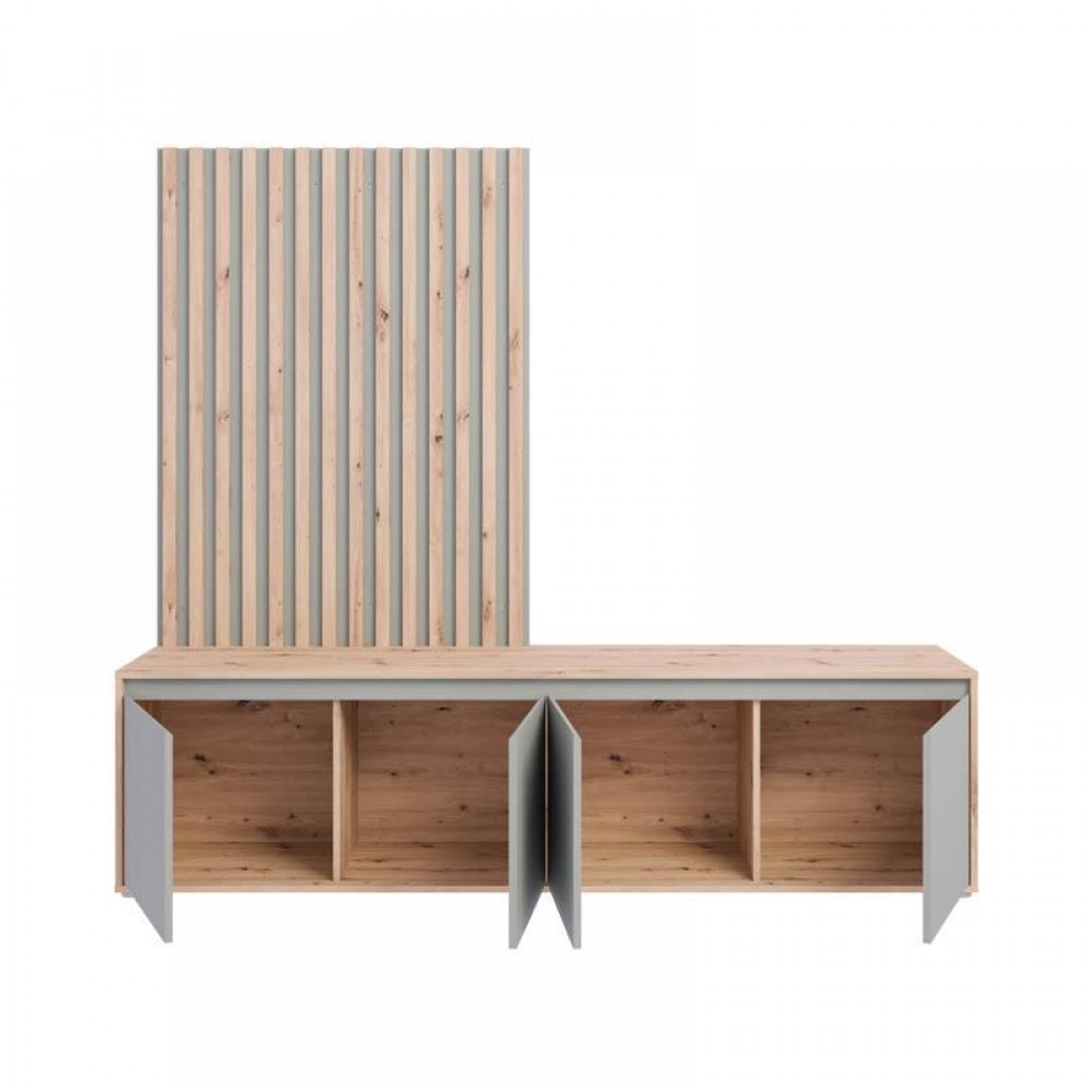 ΕΠΙΠΛΟ ΤΗΛΕΟΡΑΣΗΣ STONEX ARTISAN OAK ΜΕ SAGE ΧΡΩΜΑ 189x42x170εκ