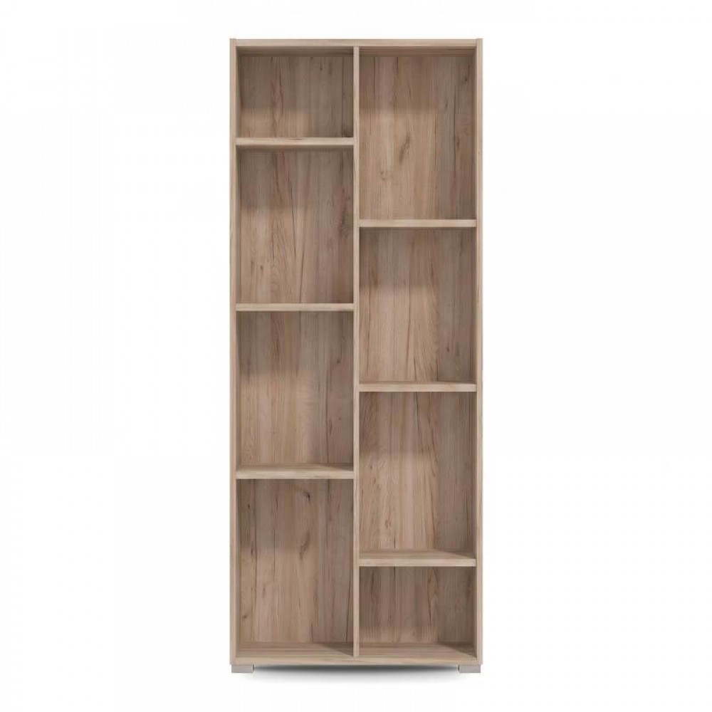 ΒΙΒΛΙΟΘΗΚΗ Fylliana Modulus 4 GREY OAK ΧΡΩΜΑ 70x33x142εκ