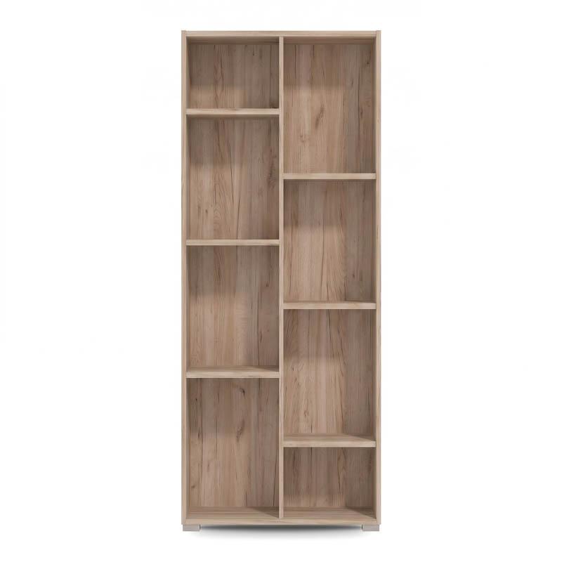 ΒΙΒΛΙΟΘΗΚΗ Fylliana Modulus 4 GREY OAK ΧΡΩΜΑ 70x33x142εκ