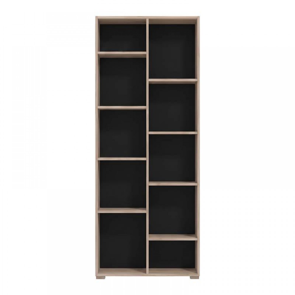 ΒΙΒΛΙΟΘΗΚΗ Fylliana Modulus 5 GREY OAK ΧΡΩΜΑ 70x33x177εκ