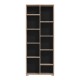ΒΙΒΛΙΟΘΗΚΗ Fylliana Modulus 5 GREY OAK ΧΡΩΜΑ 70x33x177εκ