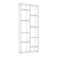 ΒΙΒΛΙΟΘΗΚΗ Fylliana Modulus 5 GREY OAK ΧΡΩΜΑ 70x33x177εκ