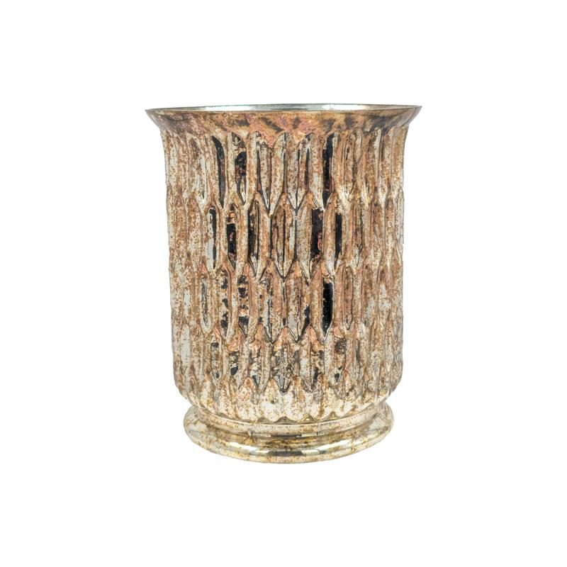 ΓΥΑΛΙΝΟ ΕΠΙΤΡΑΠΕΖΙΟ ΔΙΑΚΟΣΜΗΤΙΚΟ Fylliana FL523 COPPER ΧΡΩΜΑ 16x20εκ