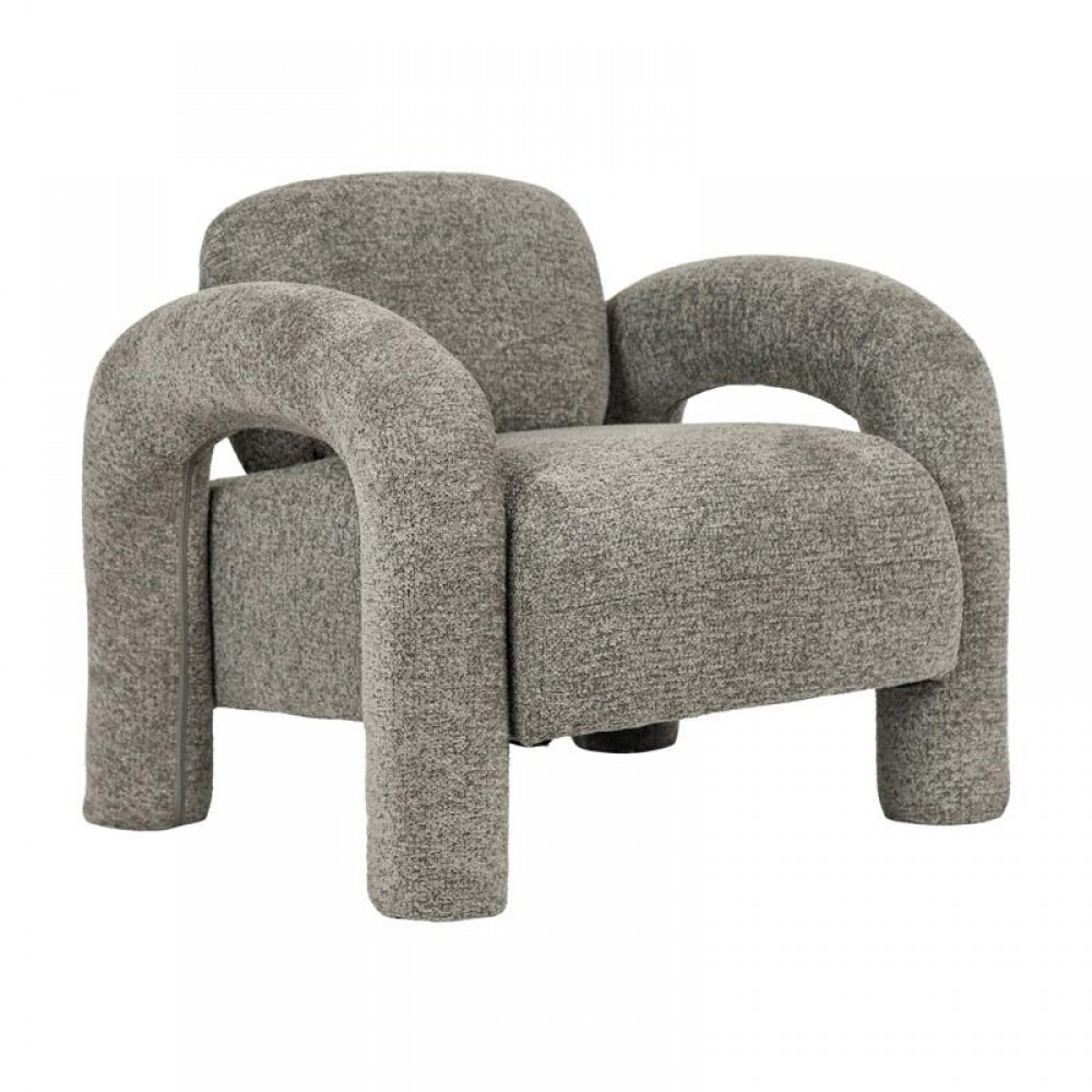 ΠΟΛΥΘΡΟΝΑ Fylliana Snug Lounge ΓΚΡΙ ΧΡΩΜΑ ΥΦΑΣΜΑΤΟΣ 75x85x80εκ