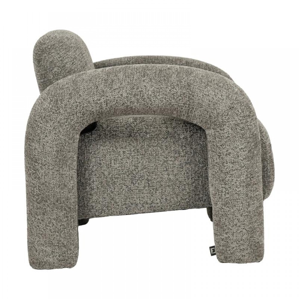 ΠΟΛΥΘΡΟΝΑ Fylliana Snug Lounge ΓΚΡΙ ΧΡΩΜΑ ΥΦΑΣΜΑΤΟΣ 75x85x80εκ
