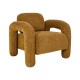 ΠΟΛΥΘΡΟΝΑ Fylliana Snug Lounge ΜΟΥΣΤΑΡΔΙ ΧΡΩΜΑ ΥΦΑΣΜΑΤΟΣ 75x85x80εκ
