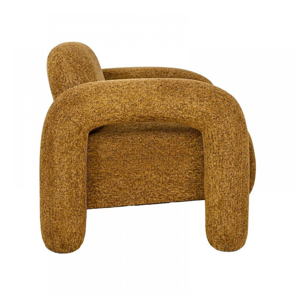 ΠΟΛΥΘΡΟΝΑ Fylliana Snug Lounge ΜΟΥΣΤΑΡΔΙ ΧΡΩΜΑ ΥΦΑΣΜΑΤΟΣ 75x85x80εκ