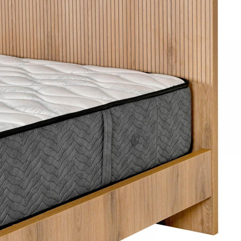 ΚΡΕΒΑΤΙ Fylliana Alicante NATURAL CANELLA OAK ΧΡΩΜΑ 100x210x110εκ (90x200)