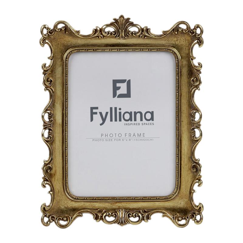 ΚΟΡΝΙΖΑ Fylliana FL0333 15x20 ΧΡΥΣΟ ΧΡΩΜΑ 24x2x29εκ
