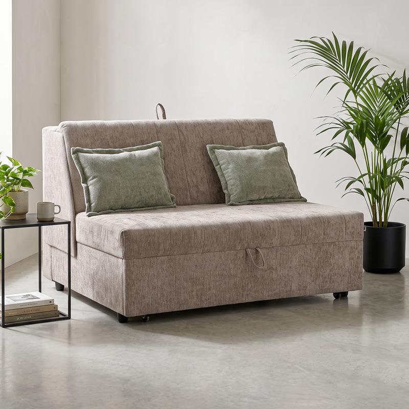 ΔΙΘΕΣΙΟΣ ΚΑΝΑΠΕΣ-ΚΡΕΒΑΤΙ Fylliana Nest ΚΑΦΕ ΧΡΩΜΑ 145x100x92εκ