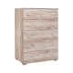 ΣΥΡΤΑΡΙΕΡΑ Fylliana New Imperium 5F GREY OAK ΧΡΩΜΑ 90x44x127εκ