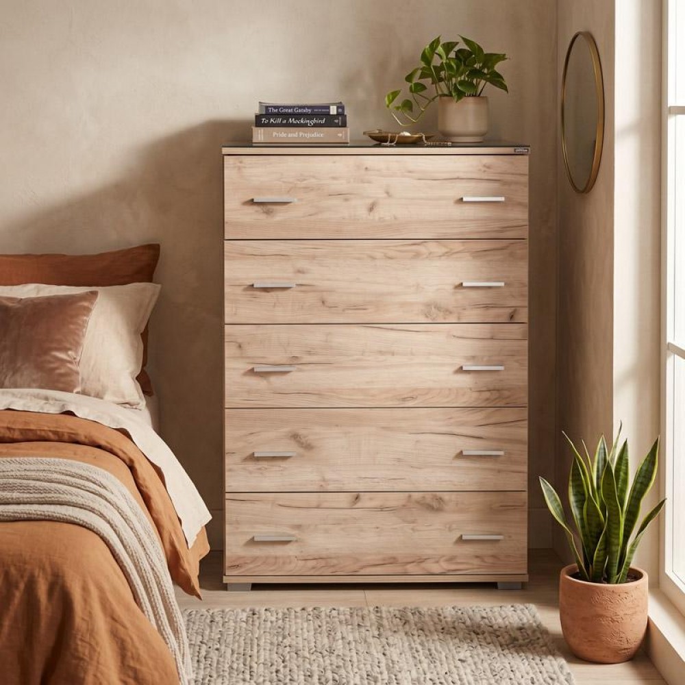 ΣΥΡΤΑΡΙΕΡΑ Fylliana New Imperium 5F GREY OAK ΧΡΩΜΑ 90x44x127εκ