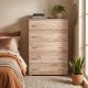 ΣΥΡΤΑΡΙΕΡΑ Fylliana New Imperium 5F GREY OAK ΧΡΩΜΑ 90x44x127εκ