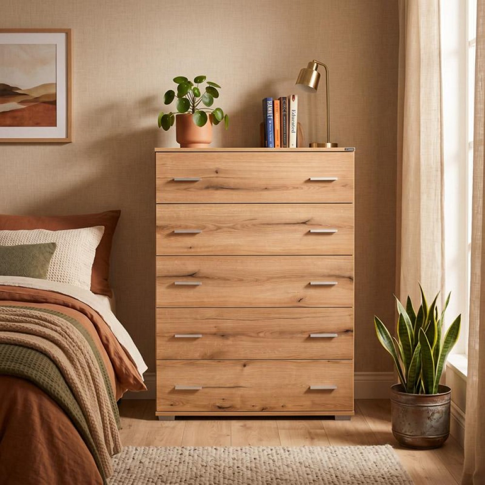 ΣΥΡΤΑΡΙΕΡΑ Fylliana New Imperium 5F ARTISAN OAK ΧΡΩΜΑ 90x44x127εκ