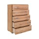 ΣΥΡΤΑΡΙΕΡΑ Fylliana New Imperium 5F ARTISAN OAK ΧΡΩΜΑ 90x44x127εκ