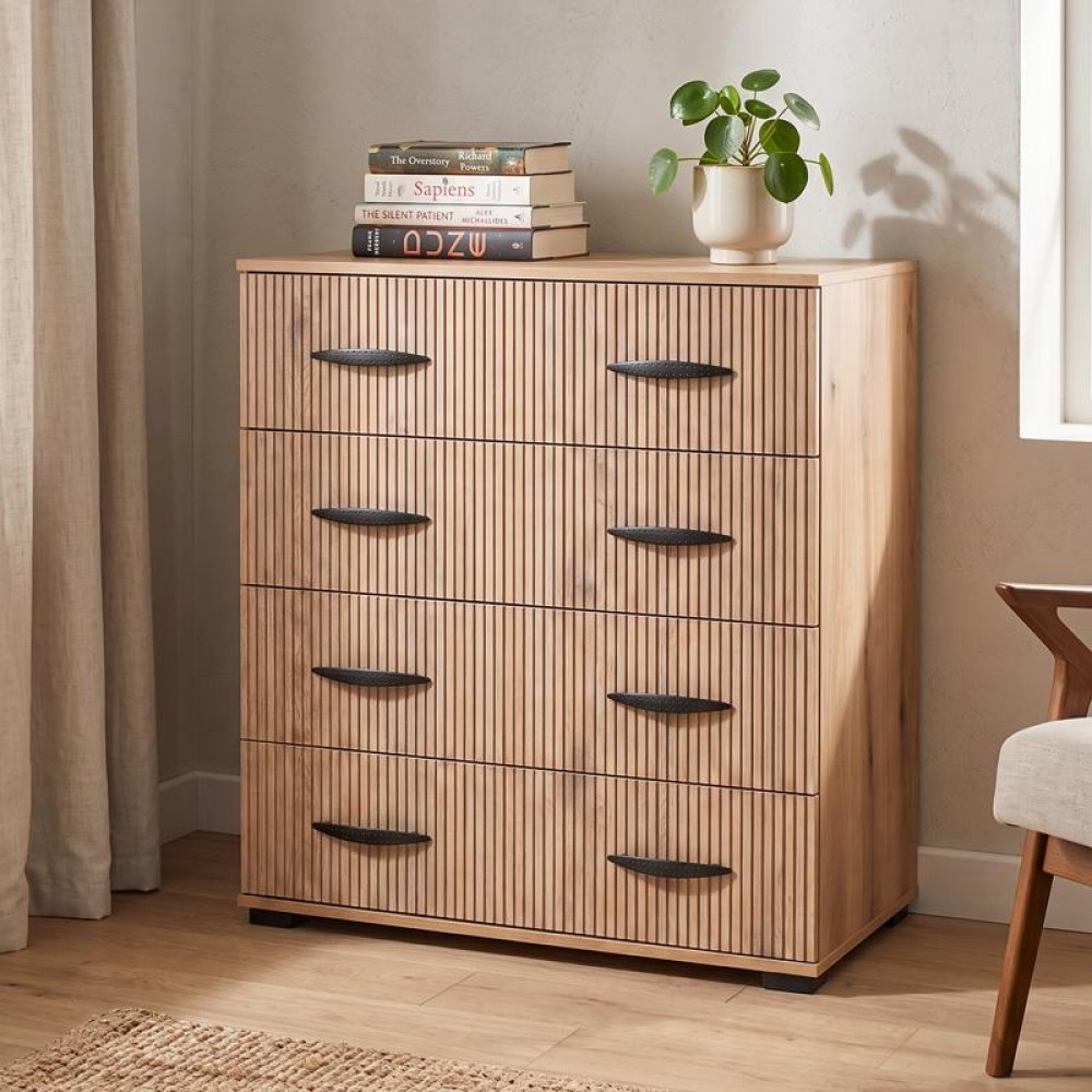 ΣΥΡΤΑΡΙΕΡΑ Fylliana New Imperium 4F NATURAL CANELLA OAK ΧΡΩΜΑ 90x44x106εκ