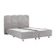 ΚΡΕΒΑΤΙ Fylliana New Edem ΓΚΡΙ ΜΕ ΑΠΟΘ ΧΩΡΟ 179x212x130εκ (160x200)