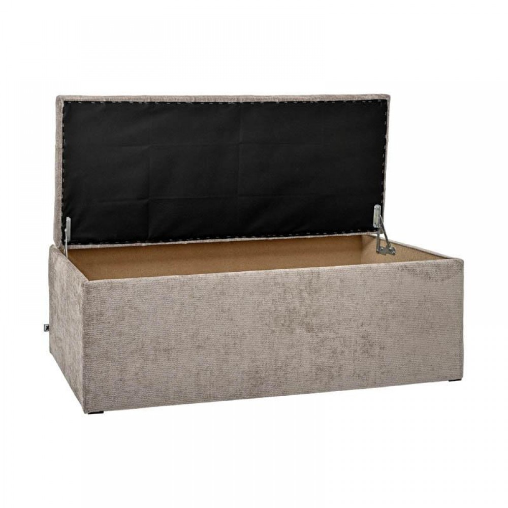 ΣΚΑΜΠΟ-ΤΑΜΠΟΥΡΕ ΜΕ ΑΠΟΘΗΚΕΥΤΙΚΟ ΧΩΡΟ Fylliana Comfy TAUPE ΧΡΩΜΑ 130x50x46εκ