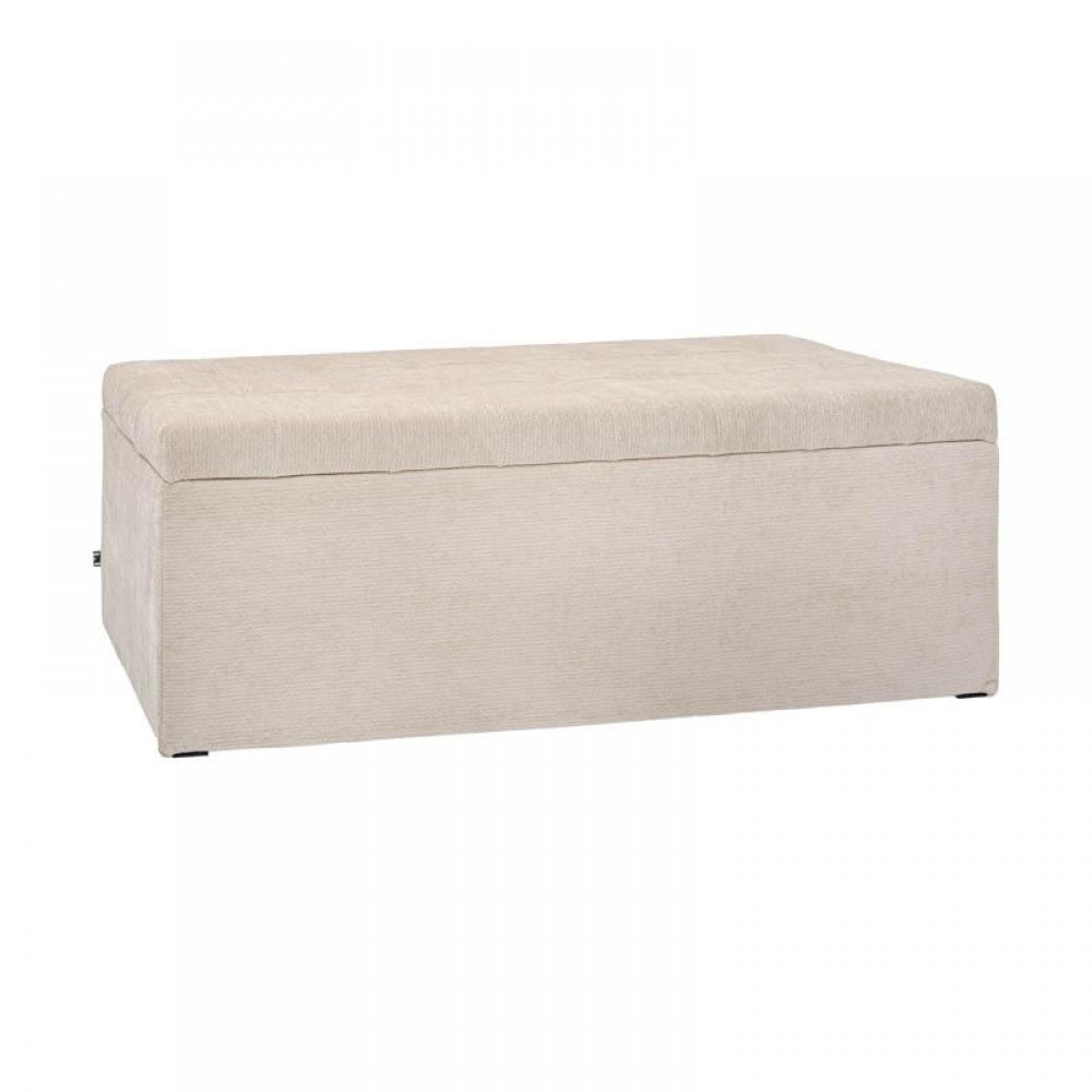 ΣΚΑΜΠΟ-ΤΑΜΠΟΥΡΕ ΜΕ ΑΠΟΘΗΚΕΥΤΙΚΟ ΧΩΡΟ Fylliana Comfy ΚΡΕΜ ΧΡΩΜΑ 130x50x46εκ