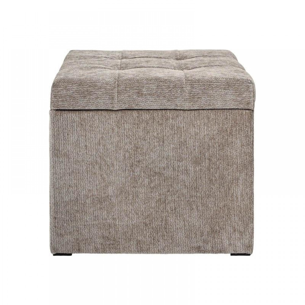 ΣΚΑΜΠΟ-ΤΑΜΠΟΥΡΕ ΜΕ ΑΠΟΘΗΚΕΥΤΙΚΟ Fylliana Comfy TAUPE ΧΡΩΜΑ 50x50x46εκ