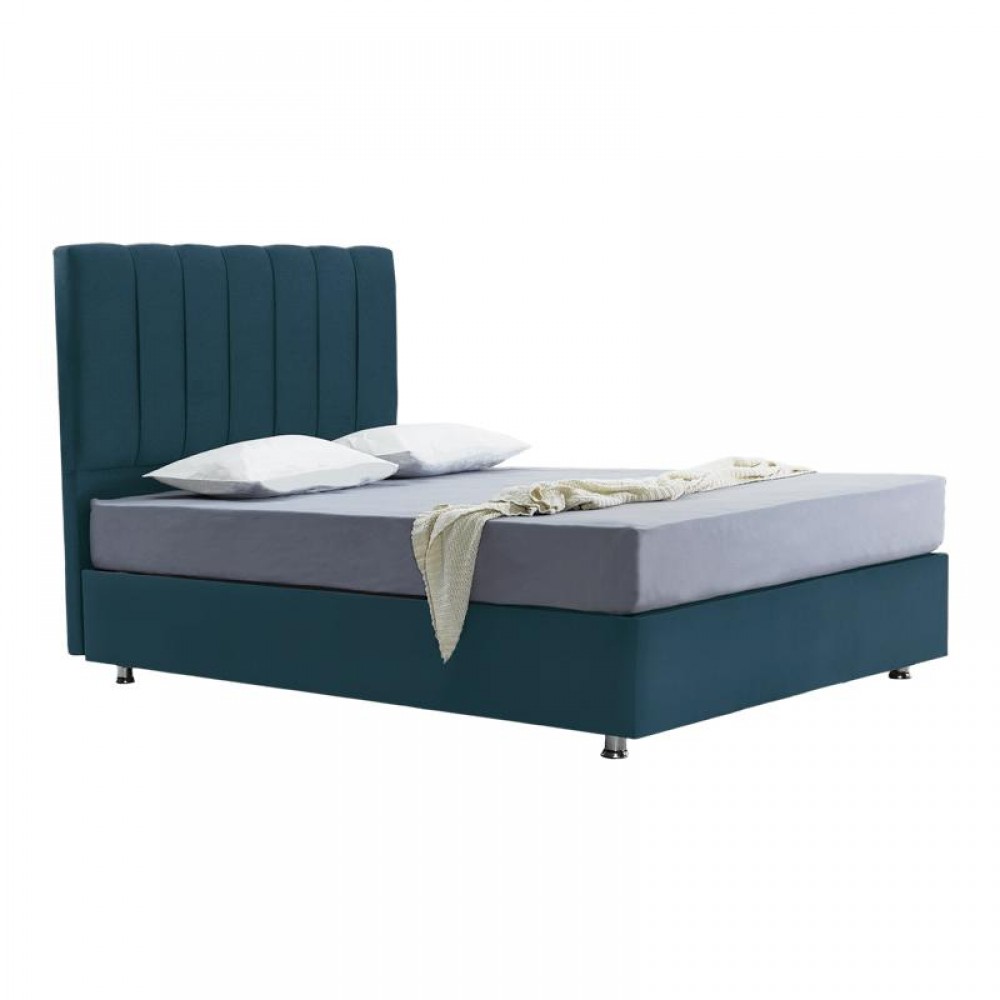 ΚΡΕΒΑΤΙ Elina BLUE RAF ΜΕ ΑΠΟΘHKEYTIKO ΧΩΡΟ 92x208x130εκ ΓΙΑ ΣΤΡΩΜΑ 90x200εκ