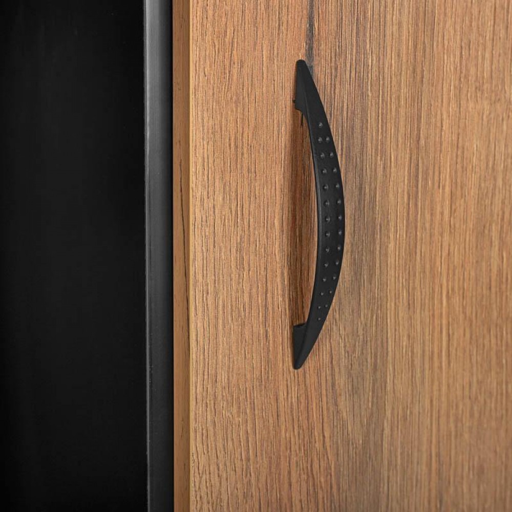 ΕΠΙΠΛΟ ΤΗΛΕΟΡΑΣΗΣ Fylliana Alba ARTISAN OAK-ΜΑΥΡΟ 138x40x47εκ