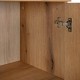 ΒΙΤΡΙΝΑ Fylliana Alba ARTISAN OAK-ΜΑΥΡΟ 68x40x134εκ