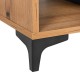 ΒΙΤΡΙΝΑ Fylliana Alba ARTISAN OAK-ΜΑΥΡΟ 68x40x134εκ