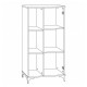 ΒΙΤΡΙΝΑ Fylliana Alba ARTISAN OAK-ΜΑΥΡΟ 68x40x134εκ