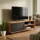 ΕΠΙΠΛΟ ΤΗΛΕΟΡΑΣΗΣ Fylliana Nordic 140 ARTISAN OAK - ΜΑΥΡΟ 140x40x50εκ