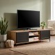 ΕΠΙΠΛΟ ΤΗΛΕΟΡΑΣΗΣ Fylliana Nordic 180 2K ARTISAN OAK - ΜΑΥΡΟ 180x40x50εκ