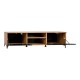 ΕΠΙΠΛΟ ΤΗΛΕΟΡΑΣΗΣ Fylliana Nordic 180 2K ARTISAN OAK - ΜΑΥΡΟ 180x40x50εκ