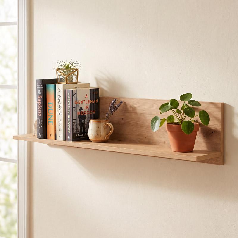 ΡΑΦΙ ΤΟΙΧΟΥ Fylliana Nordic 120 ARTISAN OAK - ΜΑΥΡΟ 120x20x24εκ