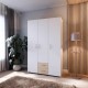 ΝΤΟΥΛΑΠΑ Fylliana Arven 3K2F ΛΕΥΚΟ-PUCCINI OAK ΧΡΩΜΑ 55x120x190εκ