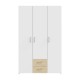 ΝΤΟΥΛΑΠΑ Fylliana Arven 3K2F ΛΕΥΚΟ-PUCCINI OAK ΧΡΩΜΑ 55x120x190εκ