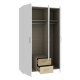 ΝΤΟΥΛΑΠΑ Fylliana Arven 3K2F ΛΕΥΚΟ-PUCCINI OAK ΧΡΩΜΑ 55x120x190εκ