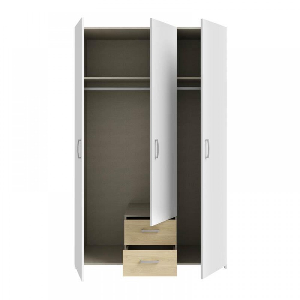 ΝΤΟΥΛΑΠΑ Fylliana Arven 3K2F ΛΕΥΚΟ-PUCCINI OAK ΧΡΩΜΑ 55x120x190εκ